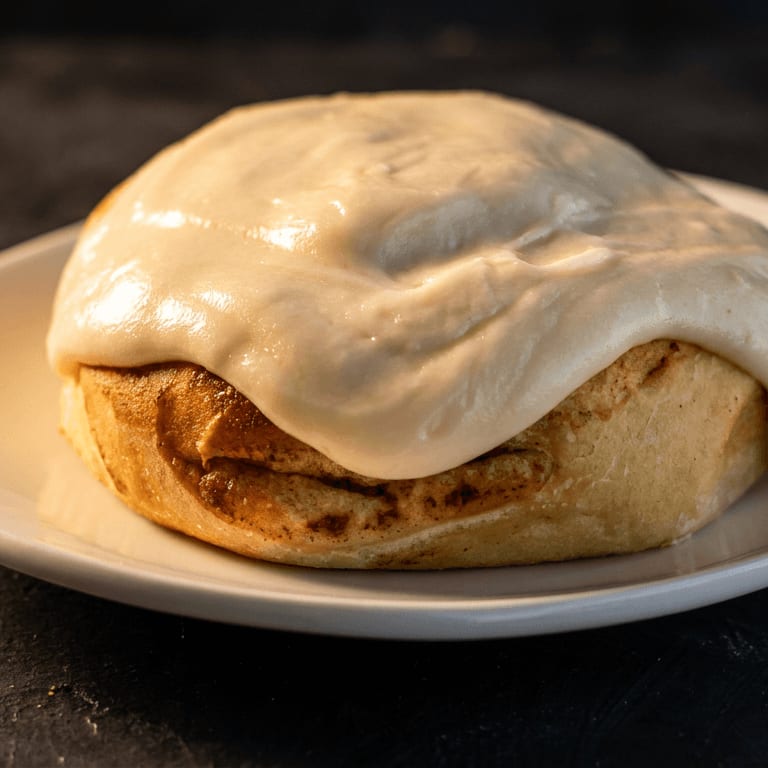 Indulge in our cinnamon roll